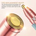 2 in 1 Flawless Eyebrow Hair Remover Stylish & Fashionable Rechargeable Facial Hair Trimmer for Women Painless, Portable & Precise Epilator for Women with LED Light Suitable for Facial, Legs, Armpit and Bikini Area. 