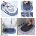 Super Absorbent Bath Mat Quick Drying Bathroom Rug Non-Slip Entrance Doormat Skin Floor Mats Toilet Carpet Home Decor Bathroom toilet door mat soft diatom mud absorbent pad bathroom non-slip foot pad toilet carpet Note random color will be deliver  Link. 