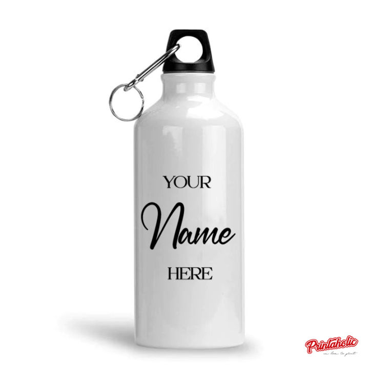 Customized Water Bottle - You can print your Logo, Text, Name and picture - 600 ml Stainless Steel HD printed best gift gift for him for her