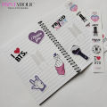 2 BTS Notebook with 2 BTS Pen, Premium Quality, BTS Army, KPOP, Fully Customized Perfect Gift For Army. 