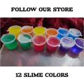 Pack of 12 Slime For Kids Magic Crystal Soft Slime Fluffy Slime Playful Kit For Boys & Girls. 