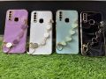 Vivo Y11 / Y12 / Y15 / Y17  Back Cover + Love Heart Bracelet Chain Luxury 6D Plating Soft Case Camera Lens Protection -  Vivo Y11 / Y12 / Y15 / Y17 Girls Back Cover. 