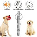 MA Adjustable Whistle Sound with Keychain Pet Training Stainless Steel Whistle. 