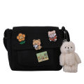 Japanese Canvas bag Diagonal Storage Multifunction Small bag Cute Wild Harajuku bag for Fashion School Daily Trave Girl Gift. 