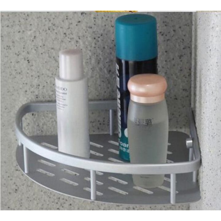 Single Layer Aluminium Bathroom Corner Rack