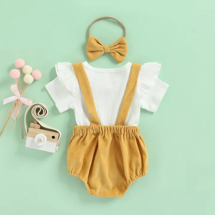 Newborn%20Baby%20Three%20Piece%20Set,%20Fly%20Sleeve%20Round%20Neck%20Shirt%20Suspender%20Ruffle%20Shorts%20Elastic%20Matching%20Headband%20-%20Image%208