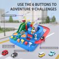 Car Adventure Toy, Race Tracks For Boys Car Adventure Toys for 3+ Year Old Boys Girls, City Rescue Preschool Educational Toy Vehicle Puzzle Car Track Playsets for Toddlers. 