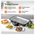 Chefman Electric Smokeless Indoor Grill w/Non-Stick Cooking Surface & Adjustable Temperature Knob from Warm to Sear for Customized BBQ Grilling, Dishwasher Safe Removable Water Tray, Black. 