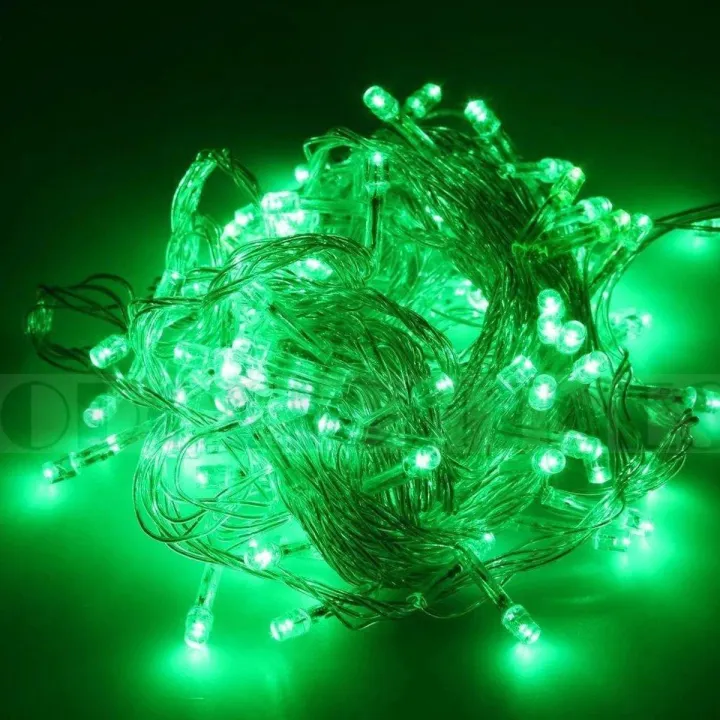 Green Fairy Light upto 20ft String High Quality - Electric (220v) - Golden Fairy String outdoor & interior decoration room lights  home decor Green bulb string Pack of 01  Decorative lights string lights for bedroom
