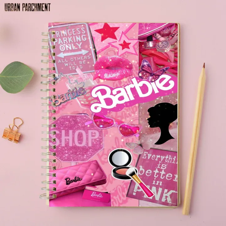 Barbie%20Aesthetic%20-%20A4%20Spiral%20Notebook%20with%20Plastic%20Sheet%20-%20Image%203