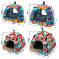 Squirrel Hammock with Warm Mat Thickening Cave Habitat Hamster Nest House Pet Hanging Bed Cage Accessories. 