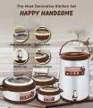 Set of Assorted Color Hot Pot Food Storage Containers With Cooler. 