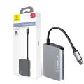 BASEUS Enjoyment Series HUB SD + TF CARD + USB 2.0 Interface Hub Adapter with LED Light. 