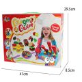 BURGER BUILDER COLOUR CLAY DOUGH SET POTTERY CLAY CHILDREN TOYS. 