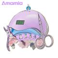 Amamia Makeup Christmas Ornament with String Window Wooden Christmas Hangings Ornament. 