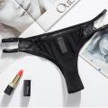 Zebra Stripes Leopard Print Bottom Crotch Briefs Thong Panties Underwear. 