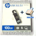 HP 100GB USB FLASH DRIVE. 