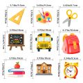 Back to School Wall Decoration Back to School Decorations Set 18 Wooden Hanging Ornaments with Ruler Book Bus Backpack Shapes Perfect for Party Supplies Classroom Decor Southeast Asian Buyers'. 