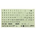 Standard General Glow In The Dark Luminous PC Laptop Keyboard Sticker Large Letter Sticker Full Keyboard Fluorescent Keyboard Cover. 