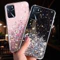 For OPPO A16 / OPPO A54 4G Back Cover Luxury Bling Shining Gold Foil Girls Cases Space Glitter Stars Soft Silicone Mobile Phone Protective Case. 