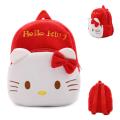 Small Hello Kitty Stuffed Bag for Boys and Girls School Bag Gift for Kids-Red. 