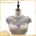 Enigma- Lace Applique Embroidery Process Multi-Color Lace Neck Collar. 