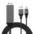 HDMI Adapter Cable for Phone to TV, Lightning to HDMI 1080P Digital AV Converter HDMI Adaptor to HDTV/Projector/Monitor Connector, Compatible with Pâd/Phônê 11 Prô/Xs/Mâx/XR/X/8/7/6 Plûs. 