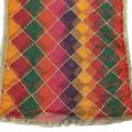 Multicolor Gota Work Dupatta Check Pattern gota work dupattas for Mehndi. 