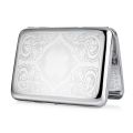 Metal Cigarette Case Men's Silver Cigarette Box Men Women Cigarette Case 16 Cigarette Case Stainless Steel Small Cigarette Case for Men Women Cigarette Box Metal Cigarette Case Silver  Premium Quality Silver. 