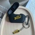 New Caroton Cat Silicone Soft Case for JBL WAVE BUDS Earphone Protector Cover for JBL WAVE100 TWS Headphone Bag with Keyring. 