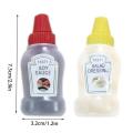 Mini Condiment Squeeze Bottles Sauce Containers For Lunch Box Portable Salad Dressing Squeeze Bottle, Travel Squeeze Bottle, Food Safety. 