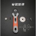 The new Qice hob 45mm flat skin cutting hob blade flat rubber band cutting non-Dafa hob cutting cloth splicing knife. 