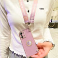 AnDyH Phone Case for Infinix Zero 5G 2022 2023 X6815B X6815C Original Casing with Clock Standand Lanyard. 