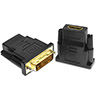 DOONJIEY DVI-D Dual Link 24+1 Male to HDMI-compatible Female Audio Video Adapter Connector. 