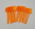 PLASTIC SHOVEL SPOONS IN ORANGE COLOR ( PACK OF 20 SPOONS ). 