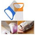 Multi-purpose Onion Cutter Stainless Steel Plastic Vegetable Slicer Cutter Metal Meat Needle Kitchen Accessories Kitchen Gadgets-. 
