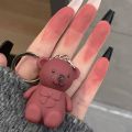 Julystar PACK OF 6 Bear Keychain Style Trendy LIP GLOSS MATTE MAKE UP YOUR LIPS FOR GIRLS & FOR WOMEN MOC153. 