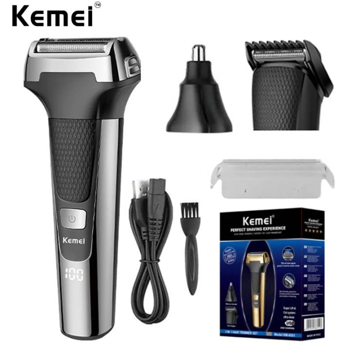 Kemei Km-6551 3 In 1 Grooming Kit 