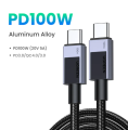 UGREEN 100W USB C to USB C Cable 5A Fast Charging PD 3.0 QC 4.0, Nylon Braided Type C Charger Cord 0.5m 1m 1.5m 2m 3m Length Options, Compatible with MacBook Pro/Air, iPhone 16/15 Pro Max, Galaxy S25/S24/S23 Ultra, iPad Pro. 