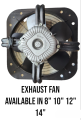 Exhaust Fan Fully Metal Body Black 1 Year Warranty Exhaust Fan 99.9% pure Copper Winding. 