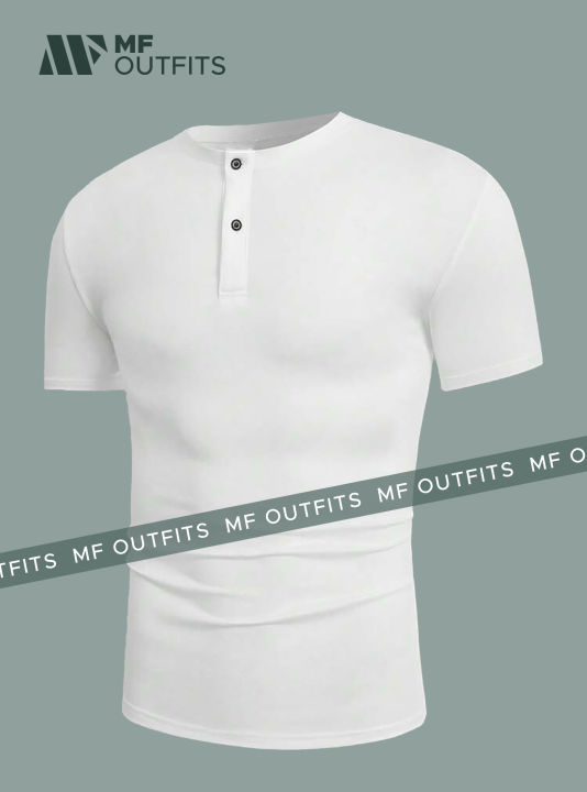 Summer%20Men%20Henley%20Shirt%20Casual%20Solid%20Color%20Short%20Sleeve%20by%20MF%20Outfits%20-%20Image%202