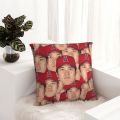 Shohei Ohtani Face Pattern pillowcase printed cushion cover sofa waist pillow pillow cover. 