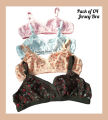 Pack of 4 bras Printed Cotton JERSEY  Bra Fashion / PC JERSEY Women Ladies Girls Classy Multi colour Printed Bra Brief Blouse Brazier Brassier Undergarments NON COTTON BRA for women bra for girls pantie cotton bra  Kurtis Dress Abaya Fashion House 786 کہف. 