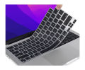Keyboard Protector Compatible with 2023-2021 M3/M2/M1 Pro/Max MacBook Pro 14" 16" (A2918 A2992 A2779 A2442 A2991 A2780 A2485), M2 MacBook Air 13.6" 15" (A2681 A2941) TPU Skin Cover, Clear. 