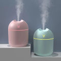 Portable Mini Air Humidifier USB Desktop Humidifier for Car Bedroom Air Diffuser Fogger Mist Maker Sprayer with LED Night Lamp. 