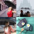 Umbrella for Rain and Sun Light Compact Size Folding Umbrella Premium Quality Portable Umbrella green colour. 