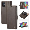 (ready now) For Samsung Galaxy A71 / M70s LC.IMEEKE Magnetic Buckle PU + TPU Horizontal Flip Leather Case with Holder & Card Slots & Wallet. 