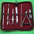8 Pieces Manicure Pedicure Grooming Kit Set For Professional Finger & Toe Nail Care Scissors Clipper with Leather Case Stainless Steel Portable Travel Nail Kit For Men and Women. 