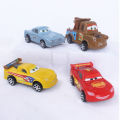 Pack of 4 - McQueen & Friends Plastic Pixar Cars set. 