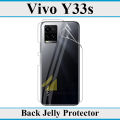 Vivo Y33s Back Clear Jelly Protector Soft Film Protection Hydrogel Film Back Protector For Vivo Y33s. 